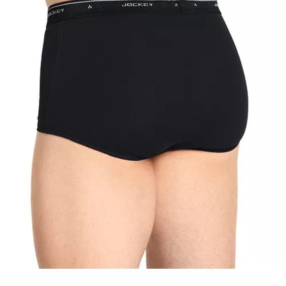 Brand new ❤️ Jockey Men's Black Briefs full- rise 4 pack size 34( Medium) - Picture 2 of 4
